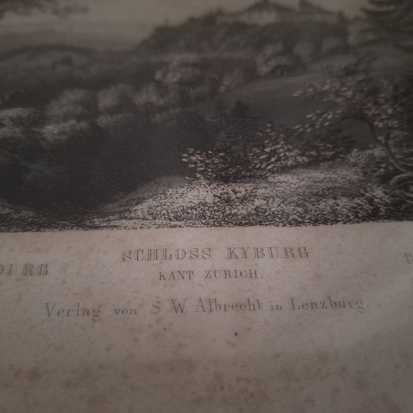Poster & Bilder: Altes Bild Kyburg im Rahmen – Gebraucht aus Winterthur von Goldpipau 4