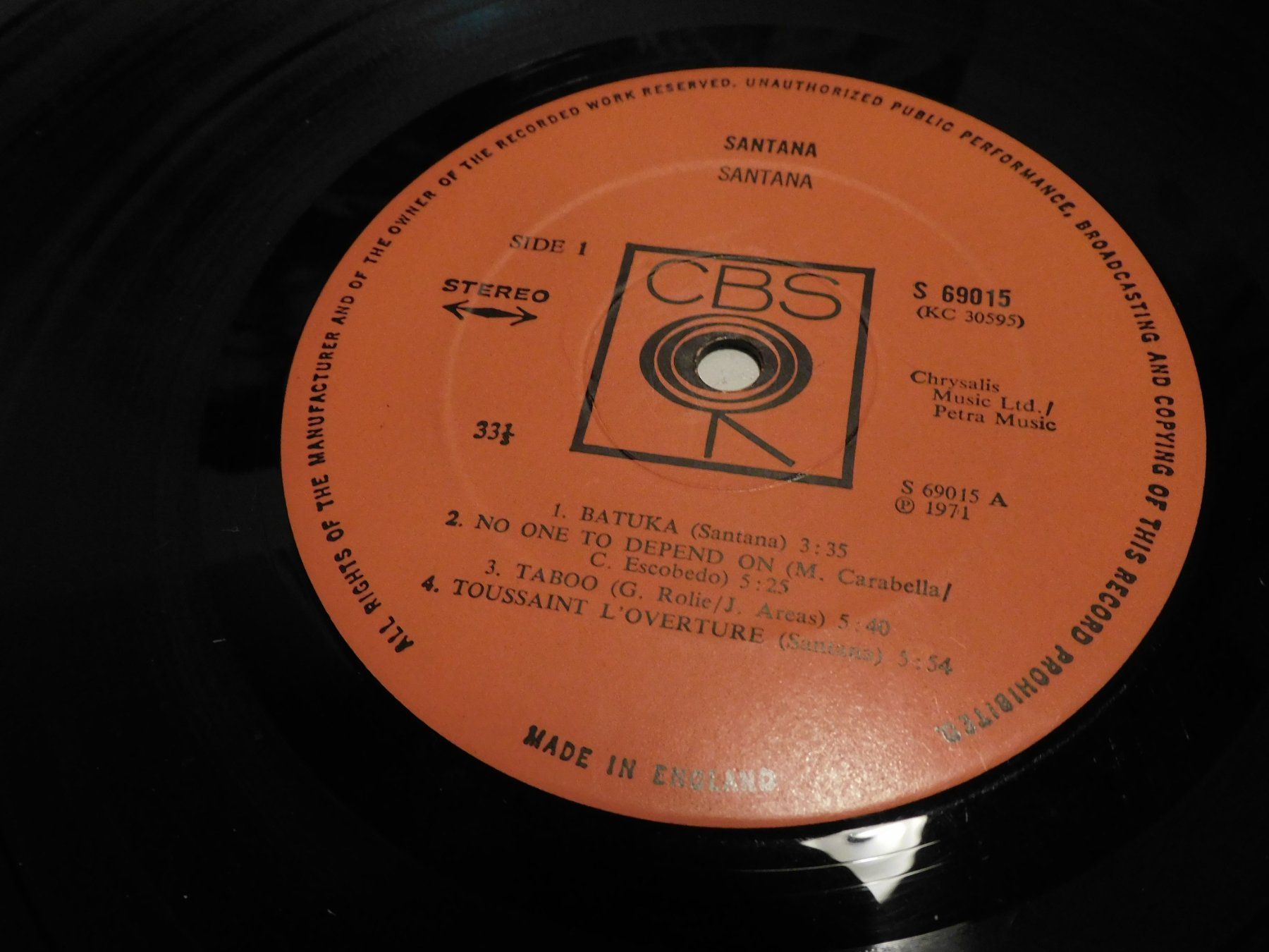 Dischi in vinile: LP Schallplatte Santana - 1971 Schallplatte    Lp – Usato da Sursee venduto da 76 5