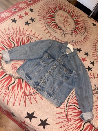 Veste en jean unisexe bleu taille M bon état
