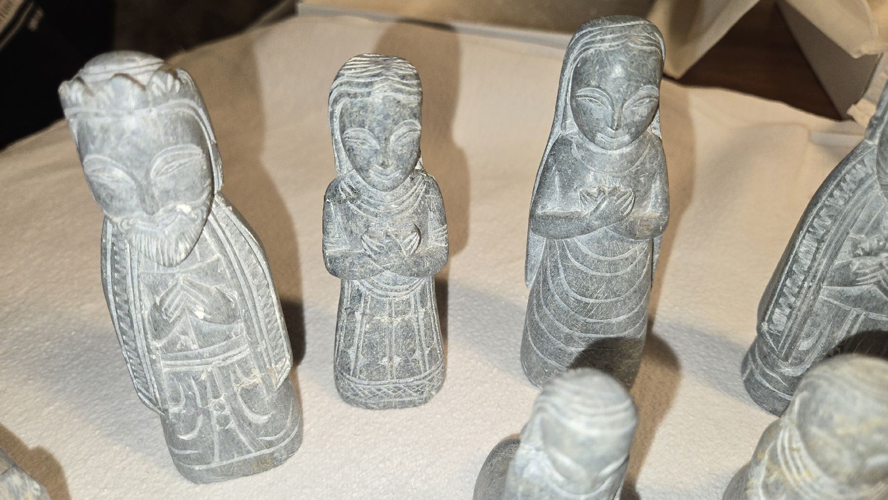 Figuren: Krippenfiguren Set aus Speckstein Indien  – Gebraucht aus Uzwil von BrokiFloh 3
