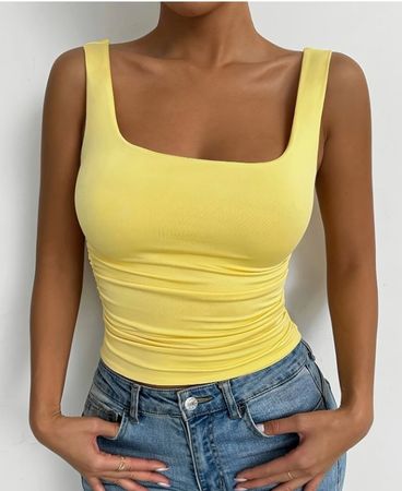 NEUES schlichtes gelbes Top Gr. XS - 225270