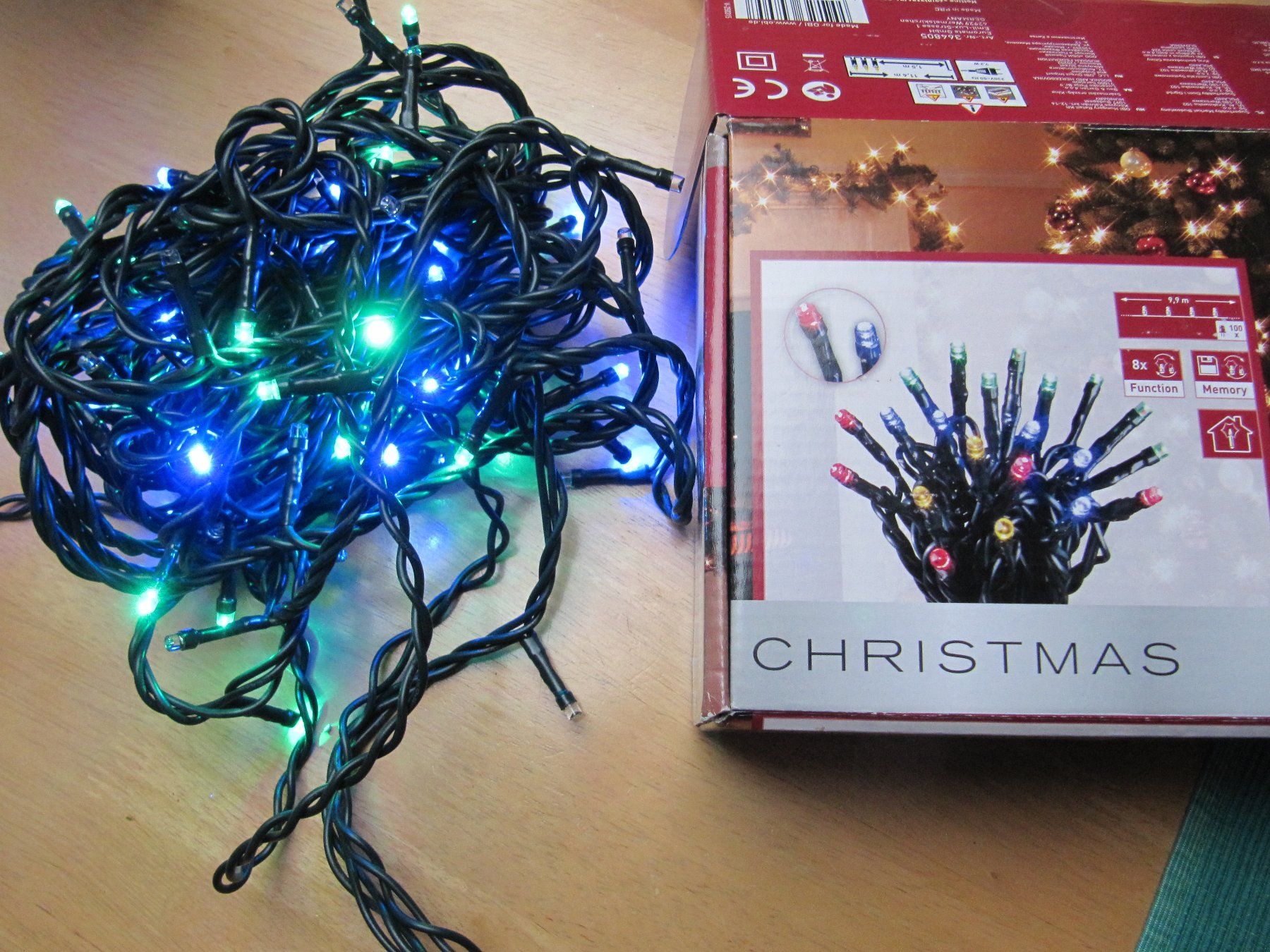Ghirlande e barre luminose: Lichterkette Light string LED OBI Christmas Weihnachtslicht – Nuovo (secondo la descrizione) da Würenlos venduto da Carabella0 1