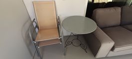 Gartentisch oder Stuhl, ideal für Balkon,Terrasse