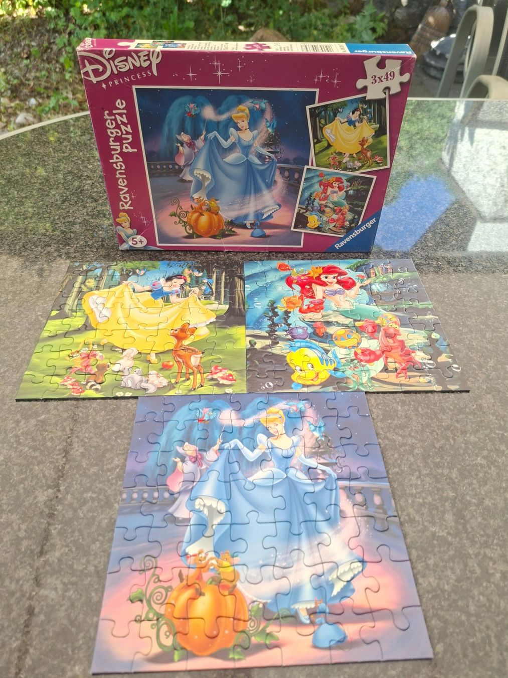 Ravensburger Puzzle: Ravensburger; Puzzle "Disney Princess" 3x 49-teilig – Usato da Boniswil venduto da Totomat-Lady2 1