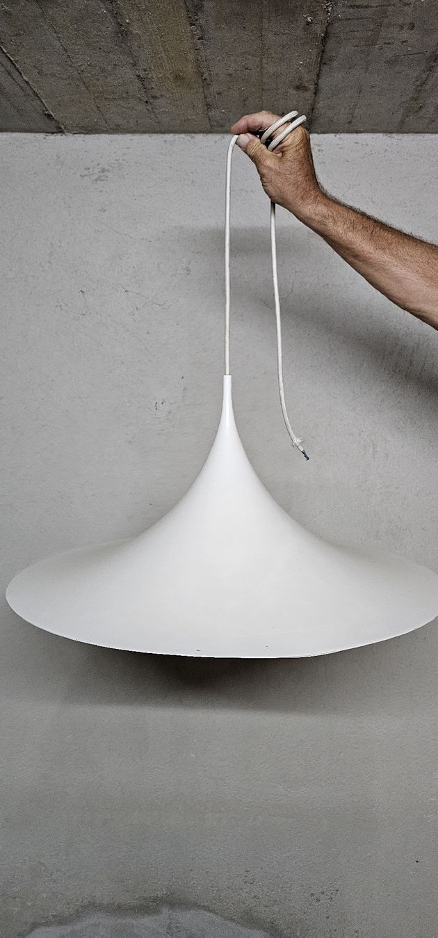 Lampade: Lampe à suspension métallique blanche – Usato da Chardonne venduto da luc_8nlz