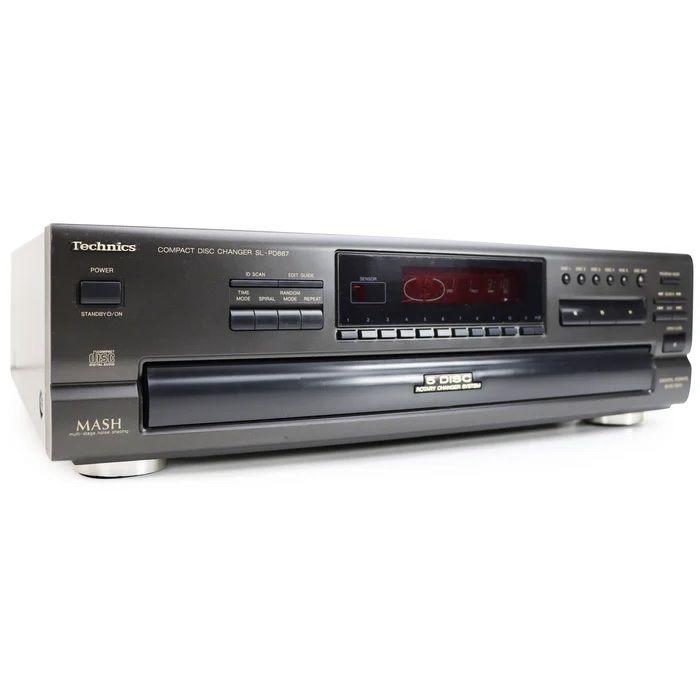 Technics Lettore multimediale & Streamer: Technics SL-PD887 MASH 5 Disc Rotary Changer System Compact – Usato da Trimbach venduto da ELITA-5 1