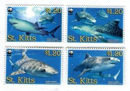 Briefmarken "Haie". St. Kitts