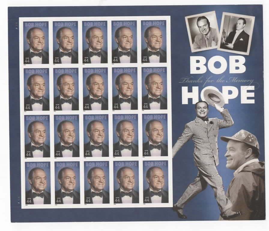 Tutti i francobolli: USA - 2 Bögen** :BOB HOPE   / Gr – Usato da Ruggell venduto da Masescha