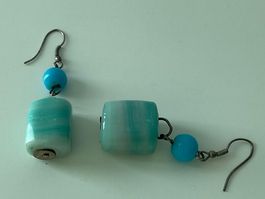 Handmade Turquoise Drop Earrings - Summer Jewellery