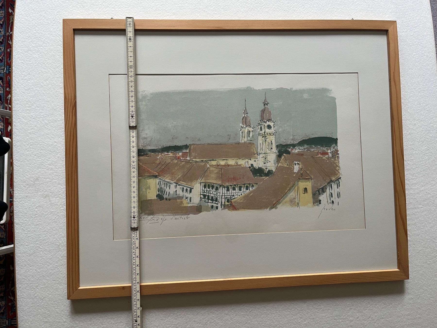 Arts picturaux & lithographies: 2 grosse Litho Zender, Stadtkirche Winterthur + Silberdistel – D'occasion à Hettlingen par Kaeptnpum 2