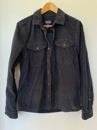 Patagonia Cordhemd Bio-Baumwolle Anthrazit, Gr XS - unisex