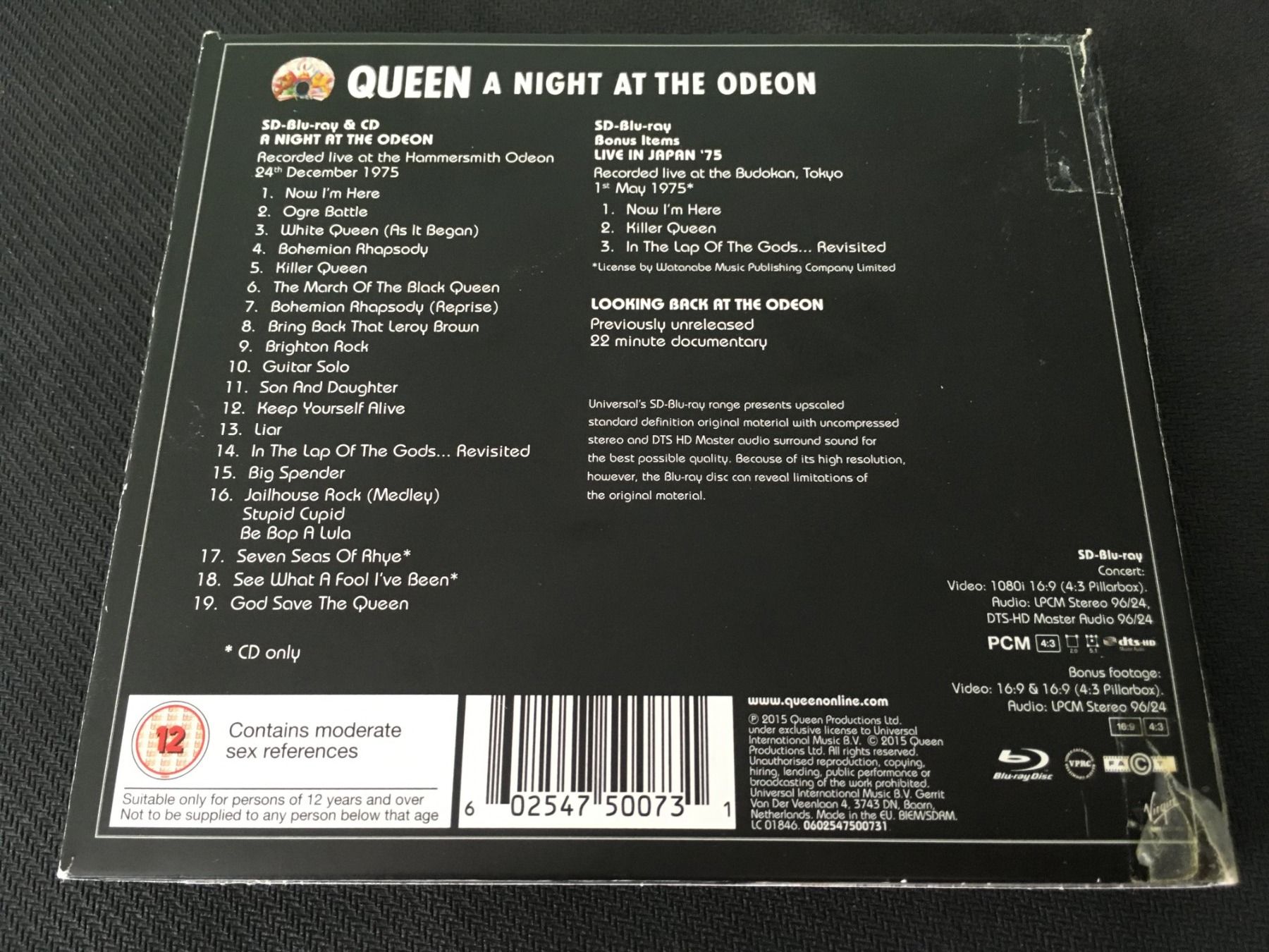 CD: Queen - A night at the Odeon -CD- inkl. Bluray – Usato da St.Gallen venduto da MedienJoe 2