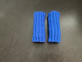 Handgestrickte Pulswärmer Amedisli blau