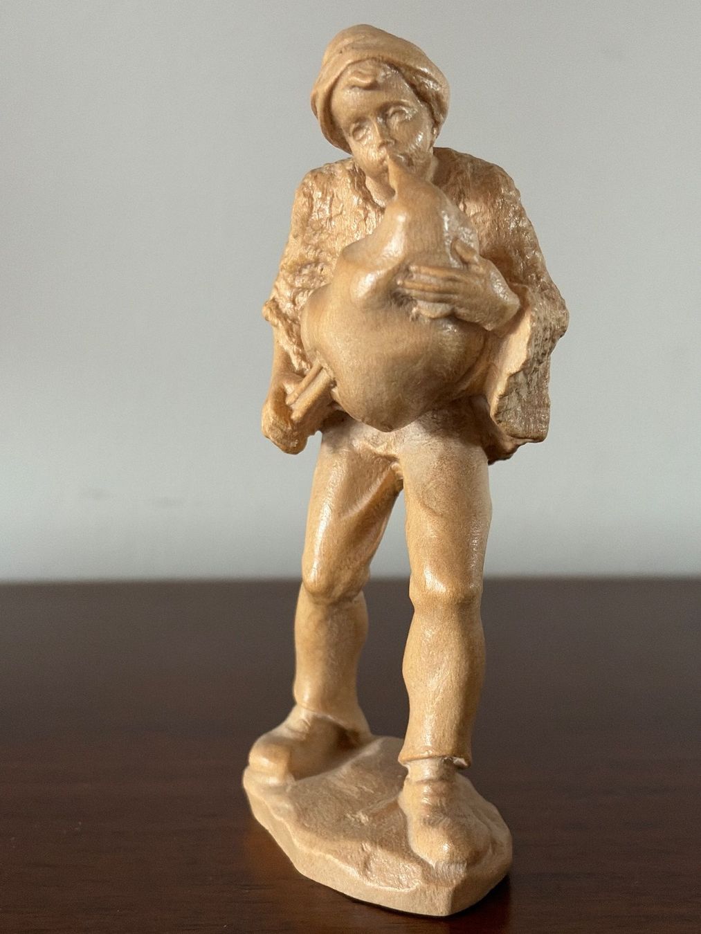 Statuette: Krippenfigur, Hirte mit Dudelsack, Holz, handgeschnitzt – Usato da Luzern venduto da Jiggy_8898 6