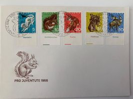 Pro Juventute 1966 ET gestempelt mit Tabs deutsch blanco