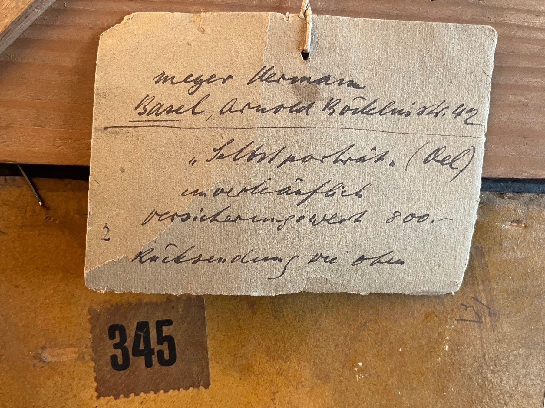 Dipinti: HERMANN MEYER  1878 - 1961 Selbstporträt – Usato da Basel venduto da PAUL_ART 8