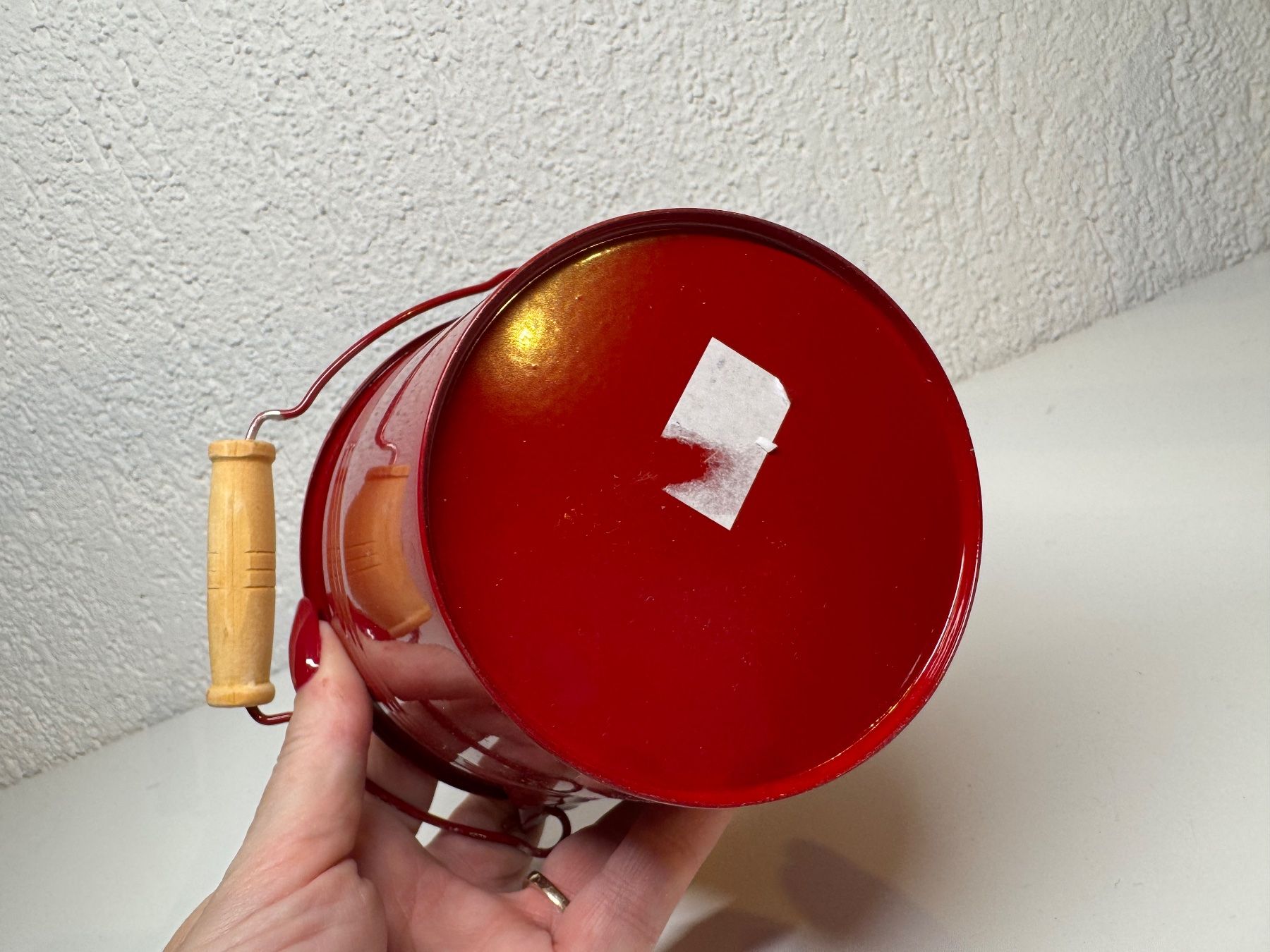 Alle Dekorationen: Roter Dekoeimer aus Metall – Gebraucht aus Grosswangen von Second_hand_paradise 5