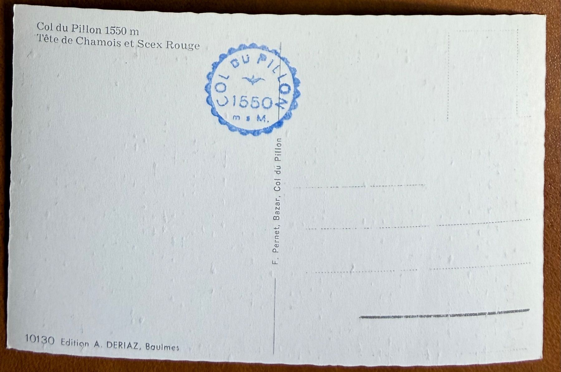 Ansichtskarten: Col du Pillon - Kiosque - Carte ancienne – Gebraucht aus Lutry von Ediego 1