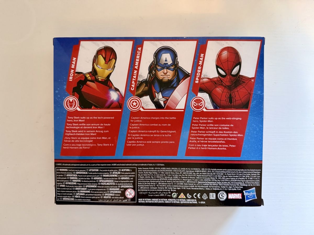 Marvel Statuette: Marvel Actionfiguren Set Iron Man, Captain America, Spidey – Nuovo e nell'imballaggio originale da Oberembrach venduto da theZaz 1