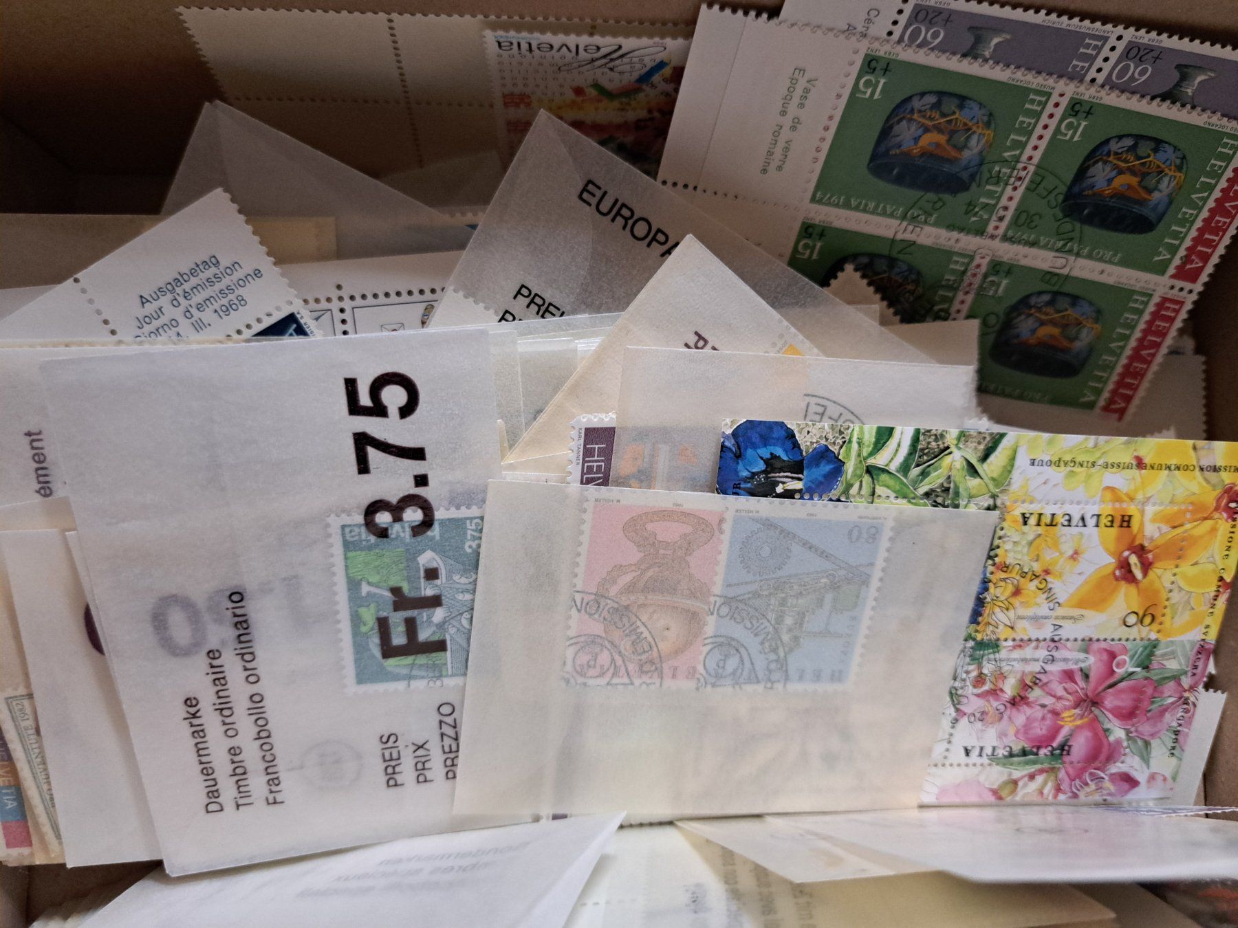 Tous les timbres: Lot Viererblocks und Einzelmarken mit ET Stempel ca. 350gr – D'occasion à Unterägeri par PhilatelieStudiger 4