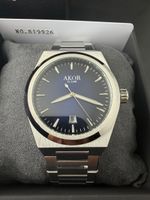 Montre AKOR Automatique Le Locle Bleu Fumée Neuve Full Set