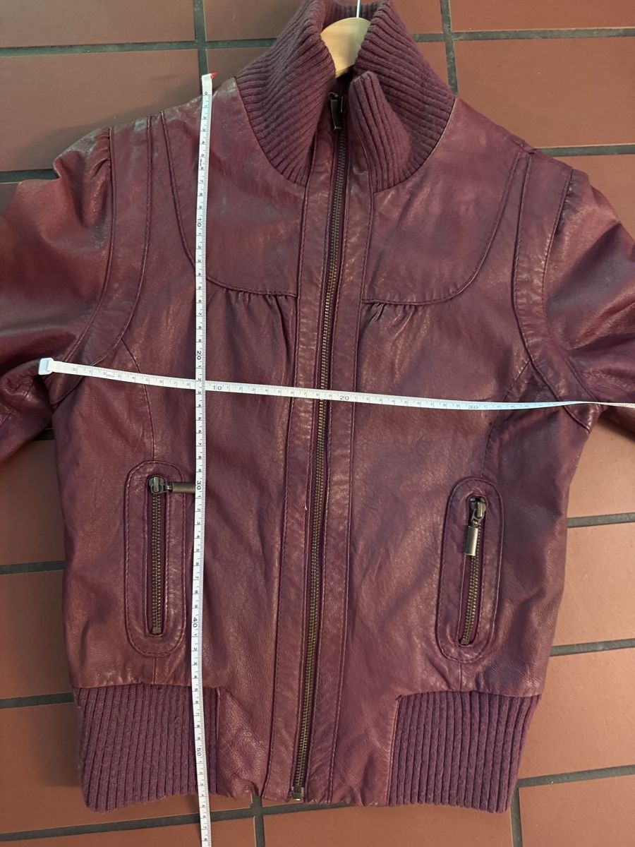 Pepe Jeans Giacche: Lederjacke Bordeaux Grösse 38 – Usato da Zürich venduto da Phreni1 4