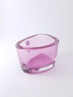 Organic Tischlicht Rosa Transparent Glas