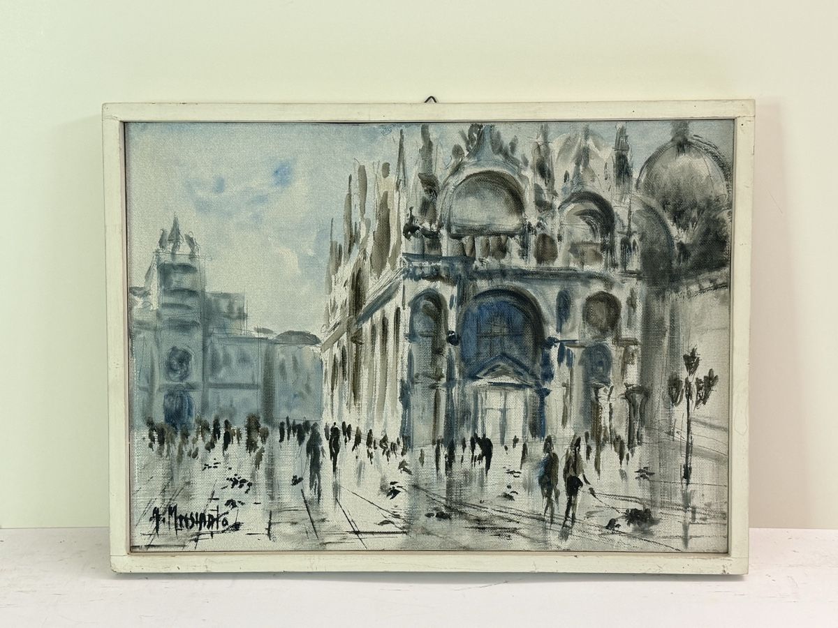 Dipinti: Saint Mark's Basilica - VENICE - Ölgemälde – Usato da Solothurn venduto da NUVICO 4