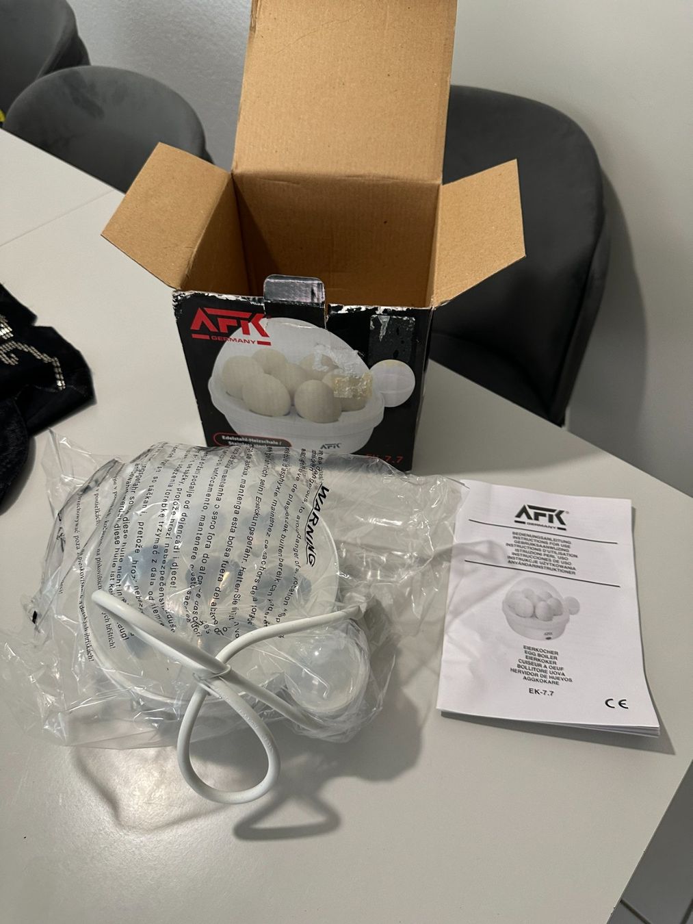 Küchengeräte: AFK Edelstahl Heizschale Eierkocher – Neu und originalverpackt aus Biberist von ShopSoltan