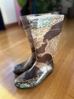 Gummistiefel in Leoparden Muster