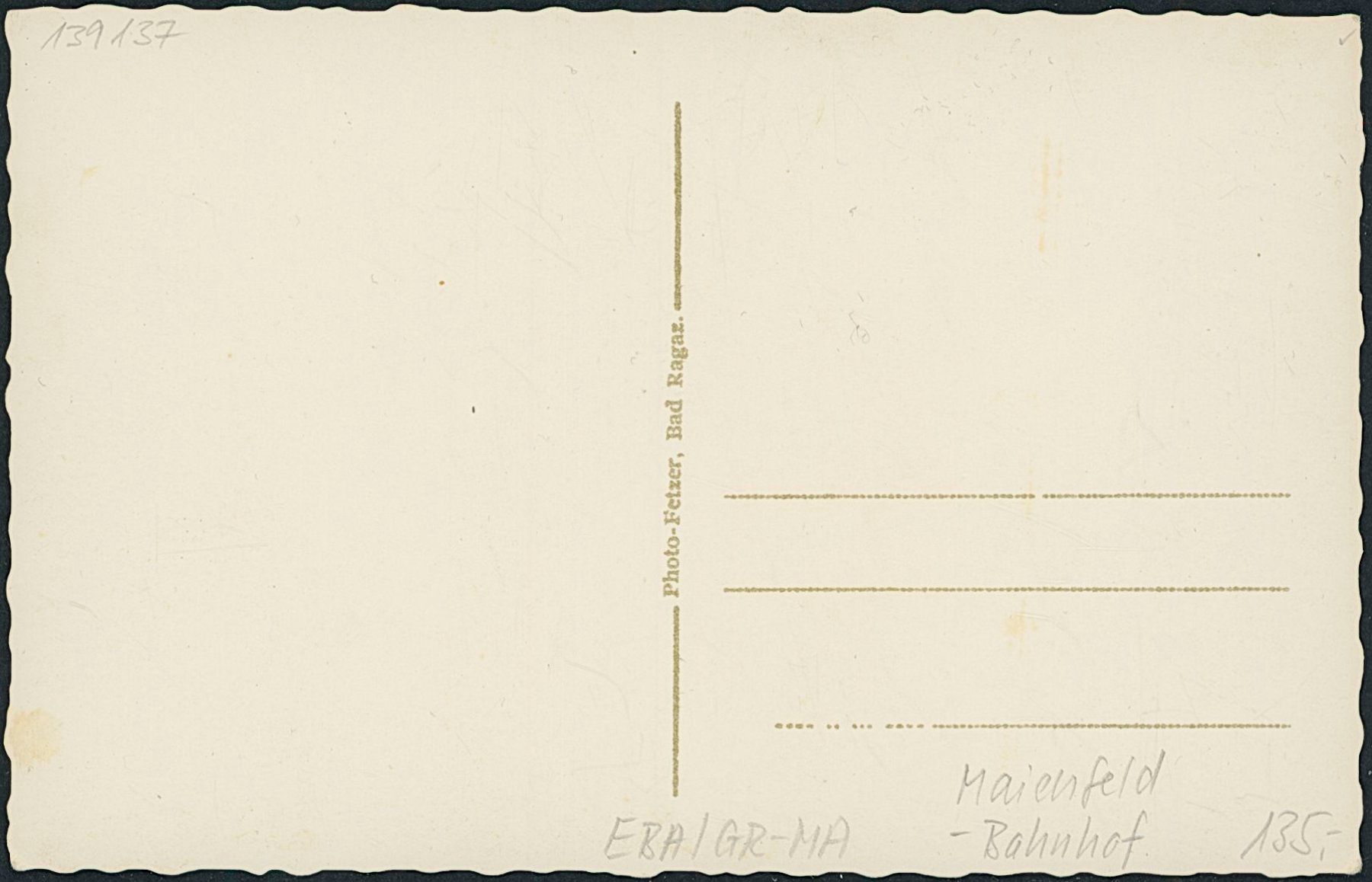 Cartoline postali: GR Maienfeld - Bahnhof - Bahn - Militär – Nuovo (secondo la descrizione) da Schindellegi venduto da masutka7 1