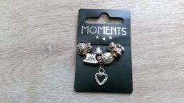 Lot 5x Breloques bracelet Ananas/Cheval/Coeur/YingYong/Ours