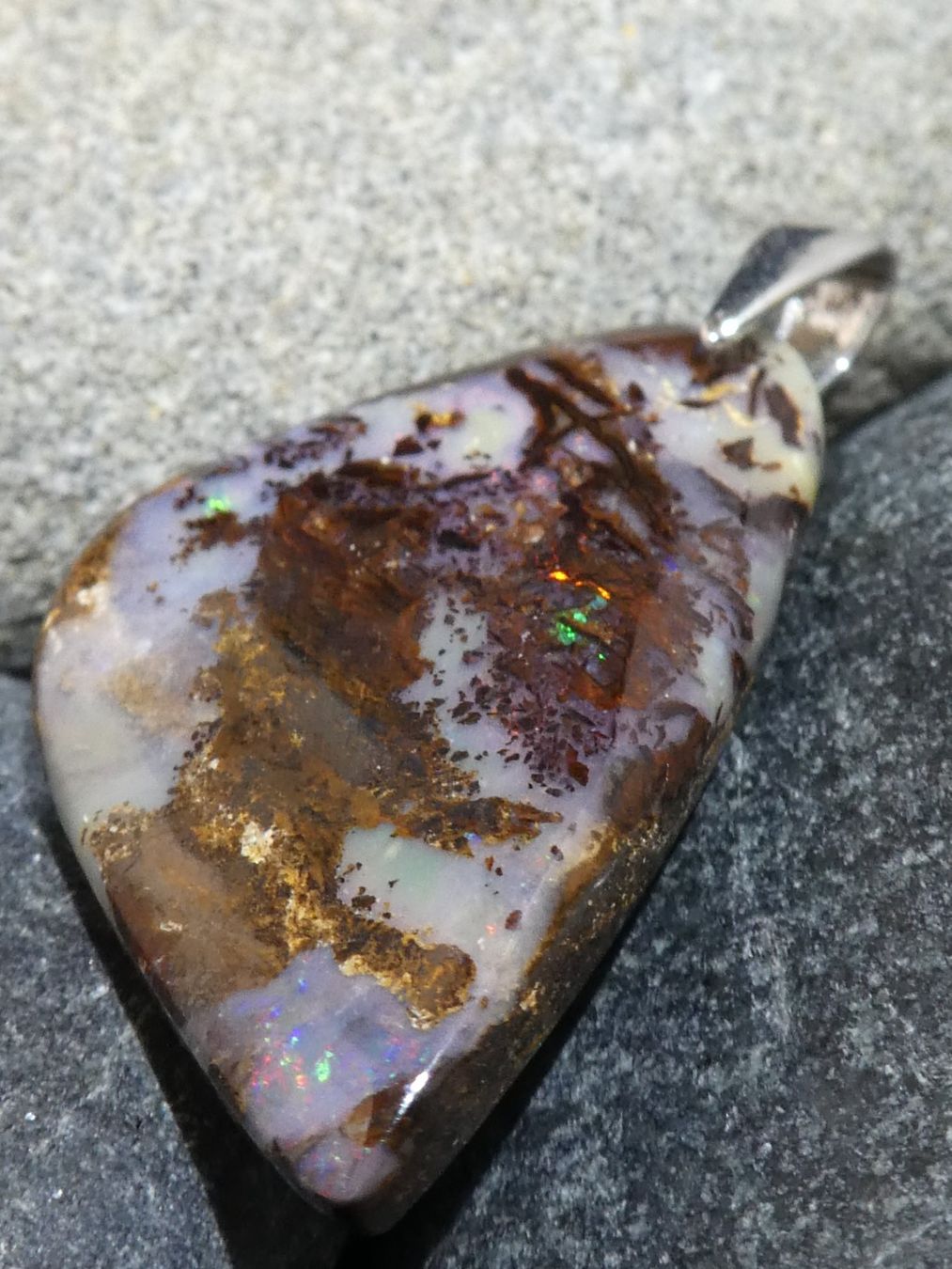 Ciondoli: Anhänger Boulder Opal. – Nuovo (secondo la descrizione) da Niederbüren venduto da Raphael014 3