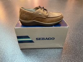SEBAGO  LEDERSCHUH GORETEX BRAUN GR. 40  / 25 cm Innensohlen