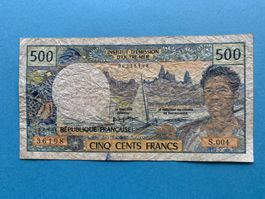 TERRITOIRES FRANÇAIS DU PACIFIQUE - 500 Francs N.D. (1969)