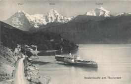 Beatenbucht (BE) – Dampfschiff auf dem Thunersee