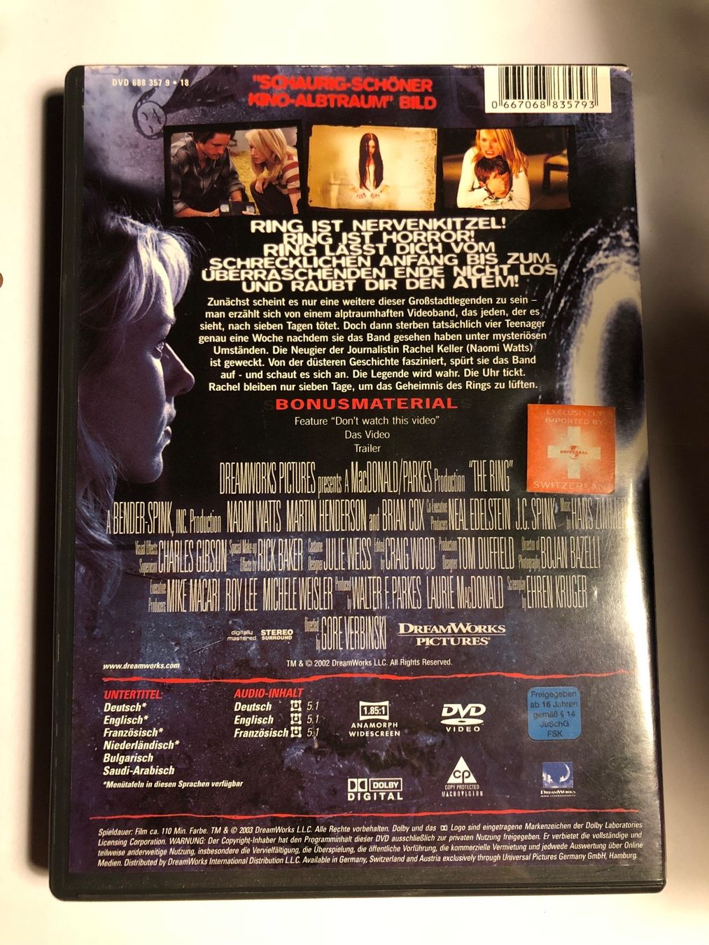 Alle DVDs: The Ring DVD – Gebraucht aus Kestenholz von Inna09 1