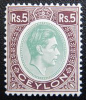 Ceylon British Kat. 244a ** 1938 Kat. 52 Euro