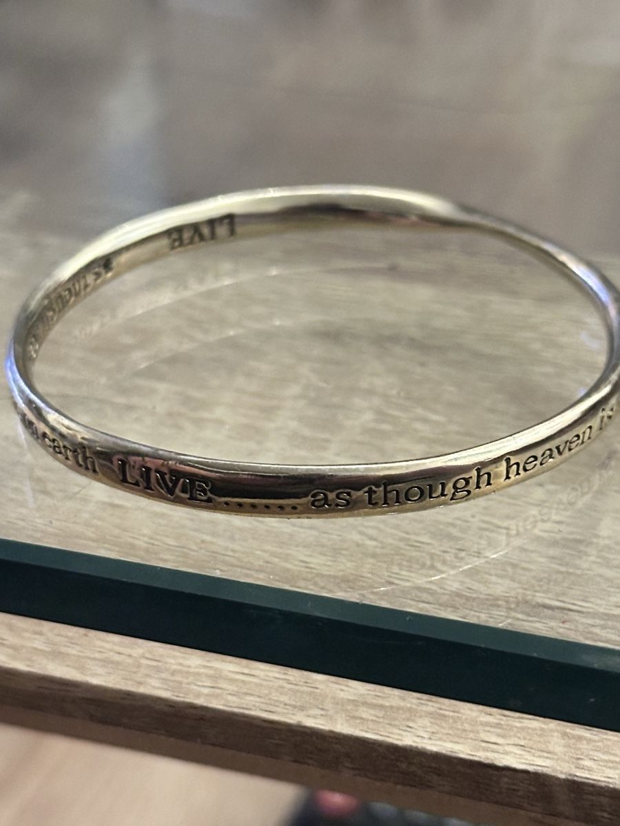 Bracciali & Braccialetti: Armband mit Spruch "Live as though..." guter Zustand – Usato da Kloten venduto da Jeronimo9