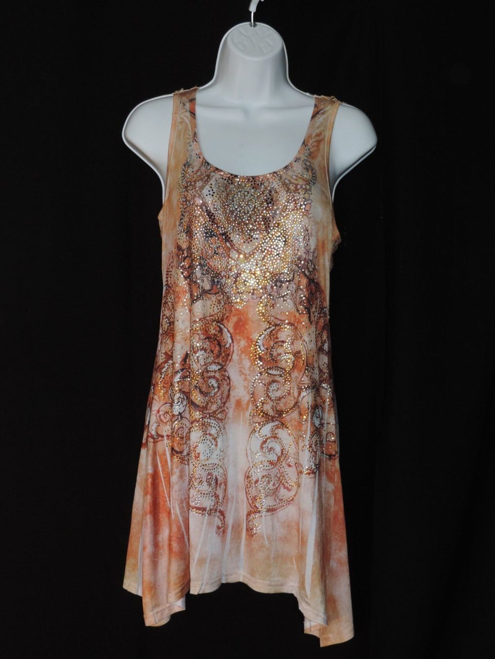 Kleider: robe orange à strass – Gebraucht aus Genève von Axelle333
