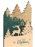 Stanzschablone Nr.165, Weihnachtskarte 3-tlg(Sizzix geeign.)
