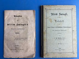 Urkunden 1518/1815 und Festschrift 1883 Ulrich Zwingli