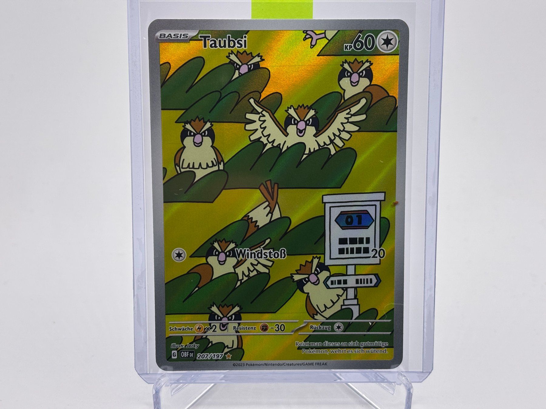 Pokémon Sammelbilder & Trading cards: Obsidianflammen - Taubsi  (OBF 207) - DE – Neu (gemäss Beschreibung) aus Allschwil von Bullach