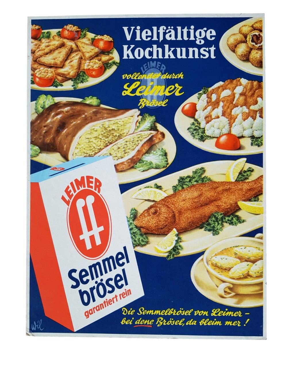 Poster & Bilder: Plakat Werbung Kochkunst 1950er – Gebraucht aus Mörschwil von antiksalon21