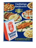 Plakat Werbung Kochkunst 1950er