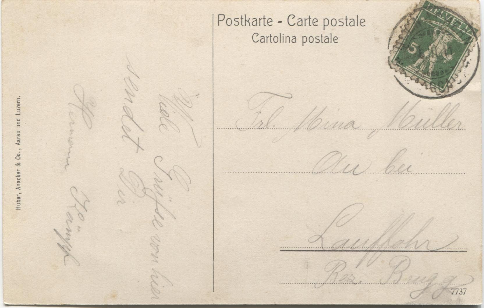 Cartoline postali: AARAU AG 1914 mit Restaurant Sternen – Usato da Rothrist venduto da Clanx 1