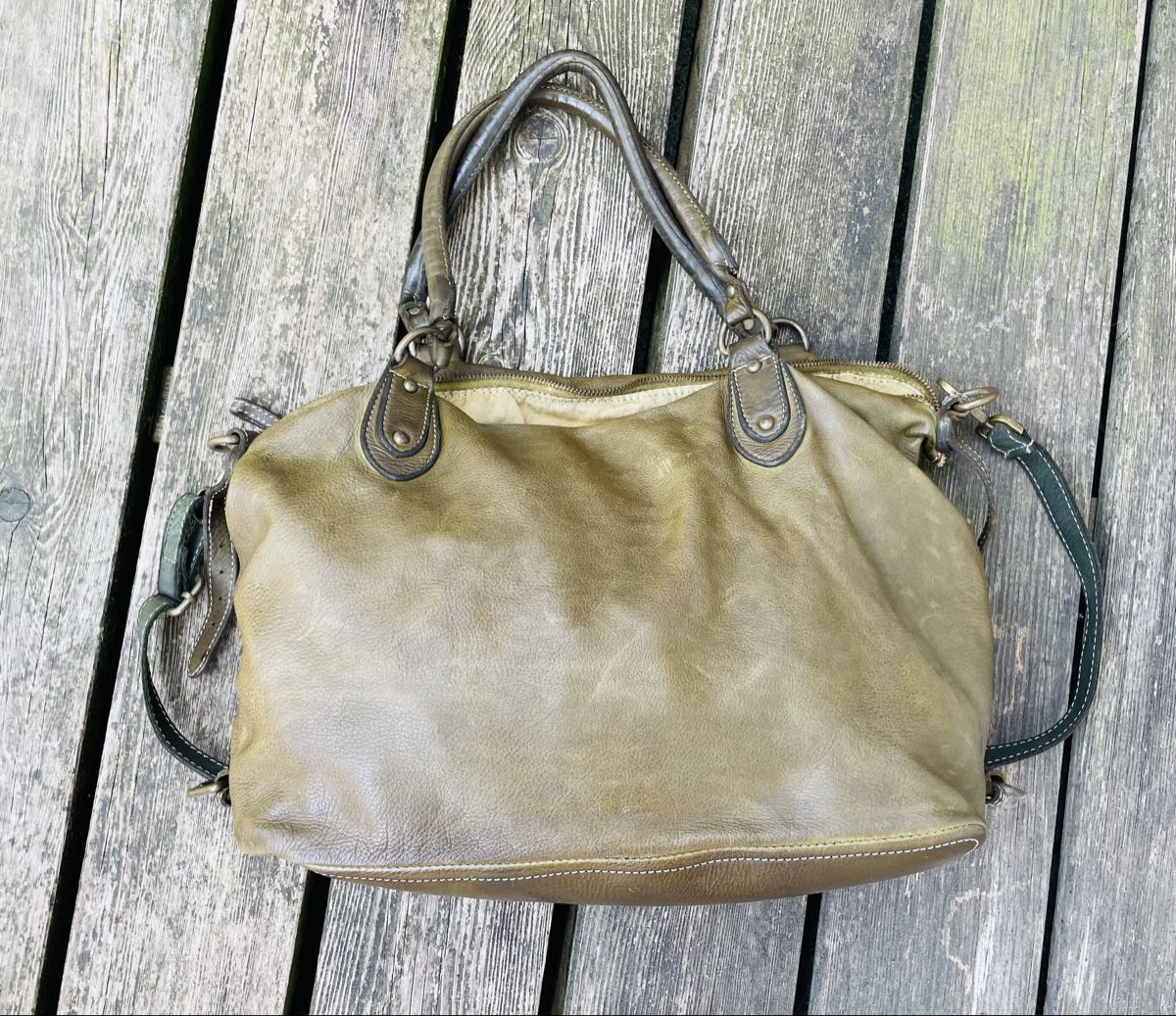 Vera Pelle Taschen für Damen: Handtasche Leder / Vintage Look – Gebraucht aus Wallenwil von Pm2000 1
