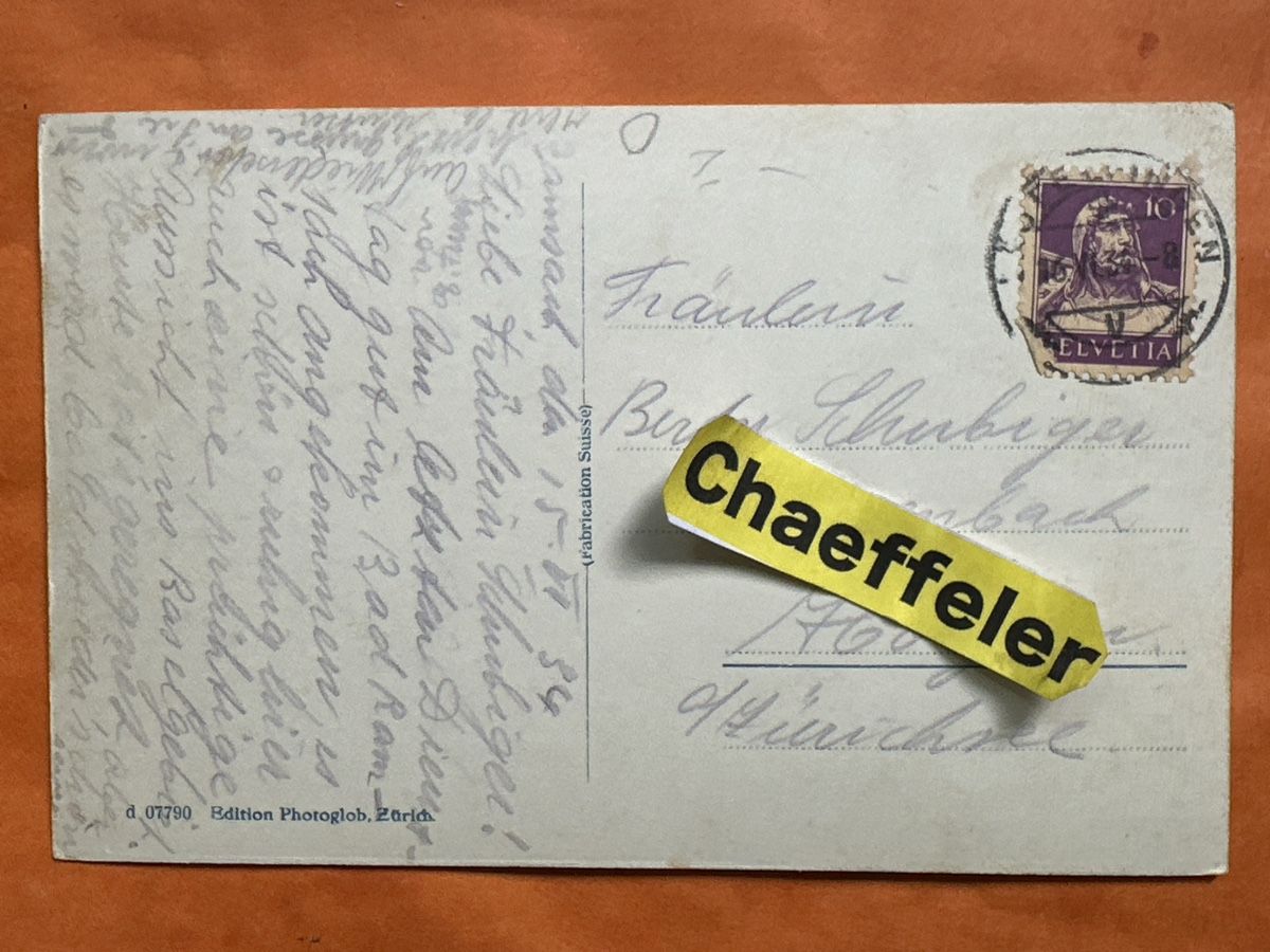 Ansichtskarten: 1934 SOOLBAD U. KURORT RAMSACH  – Gebraucht aus Zürich von Chaeffeler 1
