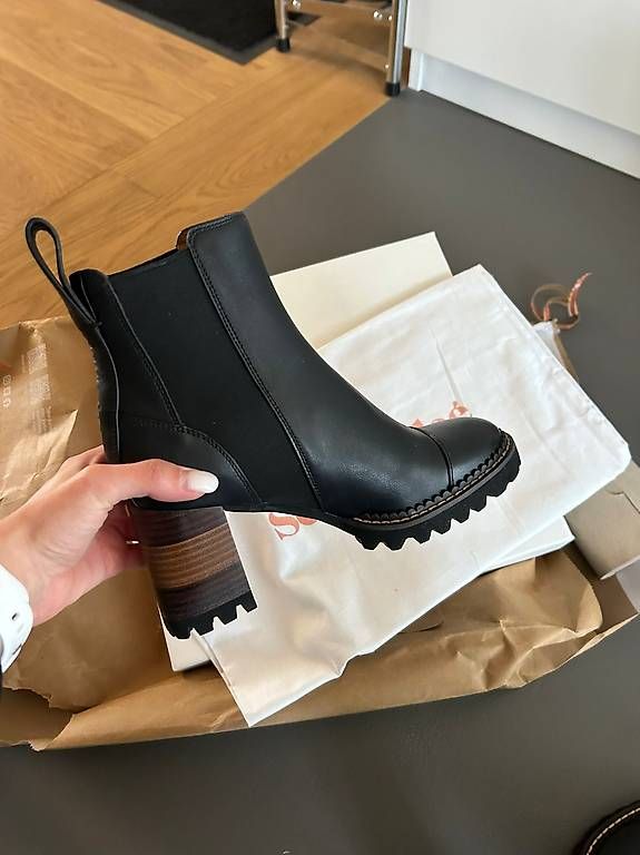 Chloé Scarpe da donna: neue See By Chloé Mallory Ankle Boot - Schwarz gr. 35 – Nuovo (secondo la descrizione) da Dübendorf venduto da N.W