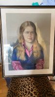 Original Porträt junges blondes Mädchen von N. Gerasim